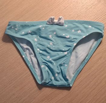 Culotte de maillot fille turquoise Tex 36 mois