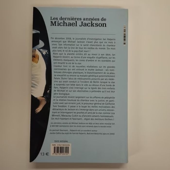 MICHAEL JACKSON - Les dernières années - LIVRE (occasion)
- photo numéro 2