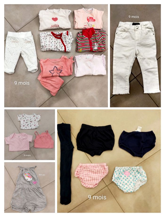 Lot vêtements 9 mois
