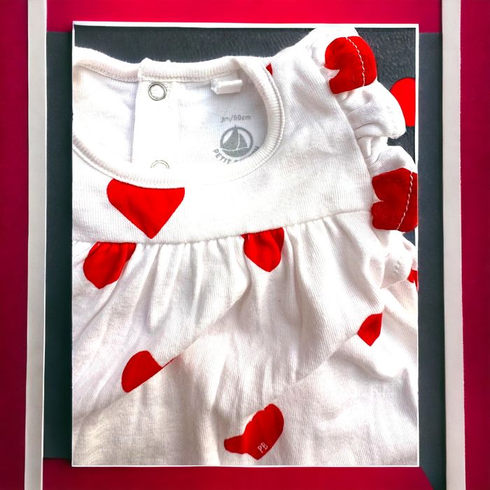 Robe body coeurs Petit Bateau 3 mois NSE (19€) - photo numéro 3