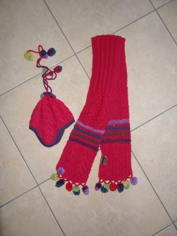 Echarpe et bonnet DPAM T 2/4ans