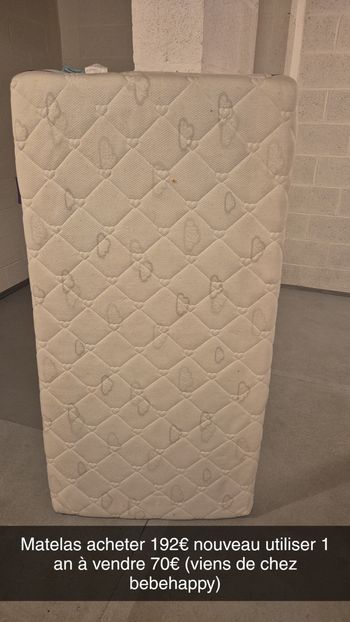Matelas pour lit à barreaux