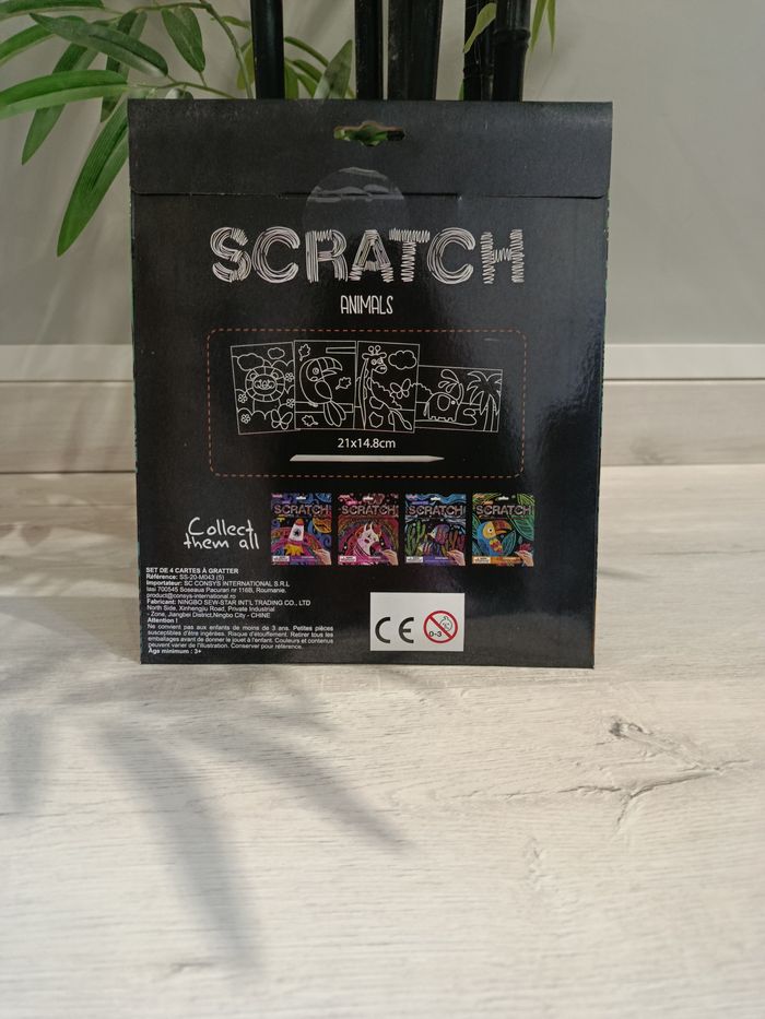 Cartes à gratter animaux de la savane - photo numéro 2