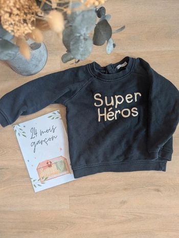 Pull, sweat Bout'chou 24 mois Super Héros