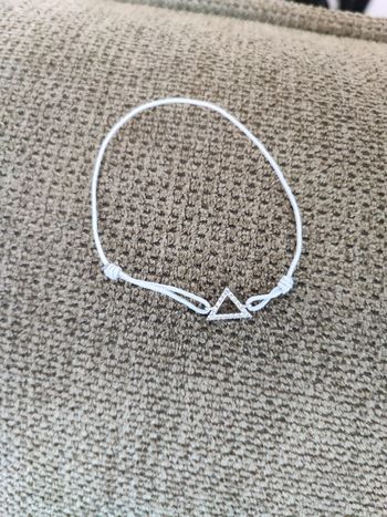 Bracelet breloque argent strass