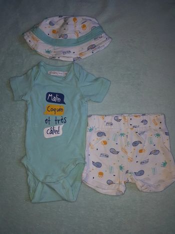 Ensemble garçon 1 mois