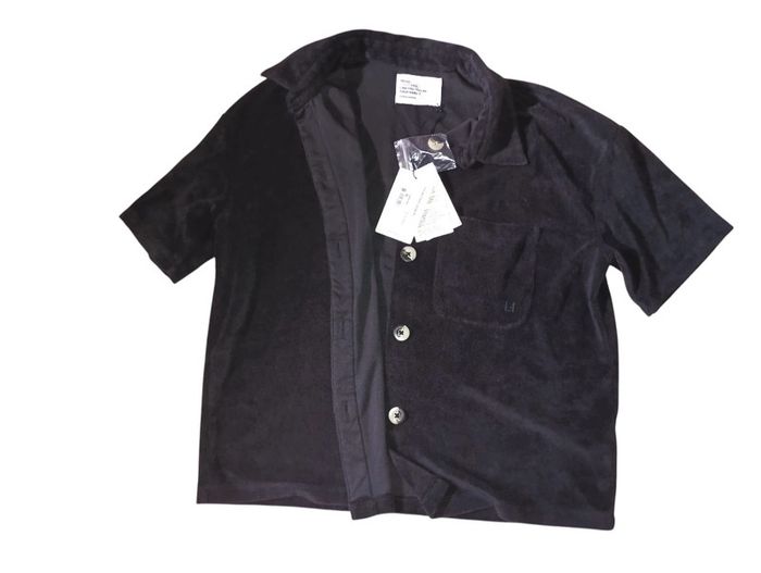 Veste Chemise homme taille M toucher velours noir neuf marque Léon & Harpe