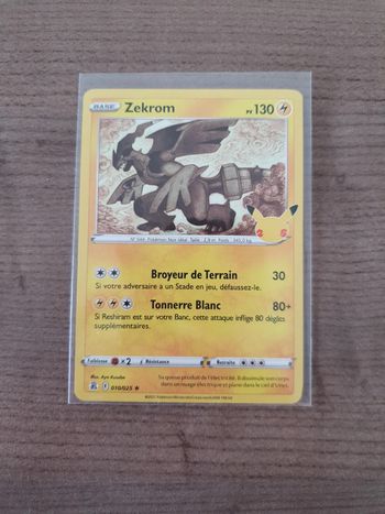 Carte Pokémon Zekrom 010/025 Célébrations 25 ans