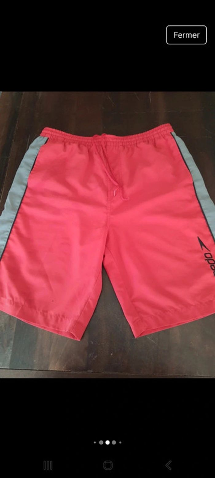Short de bain Speedo rouge/gris taille fr 42/44 - photo numéro 5
