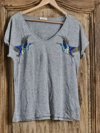 Tee shirt gris cache cache