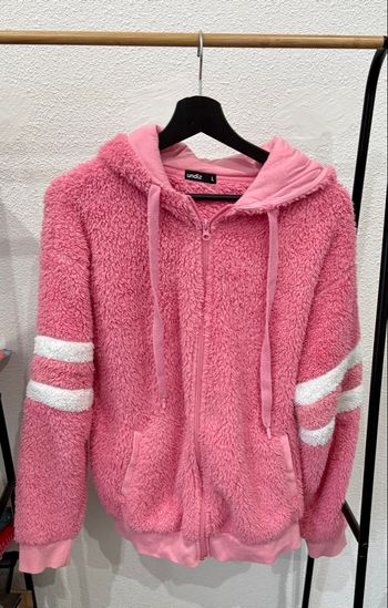 Gilet zippé teddy flamant rose Undiz - Taille L