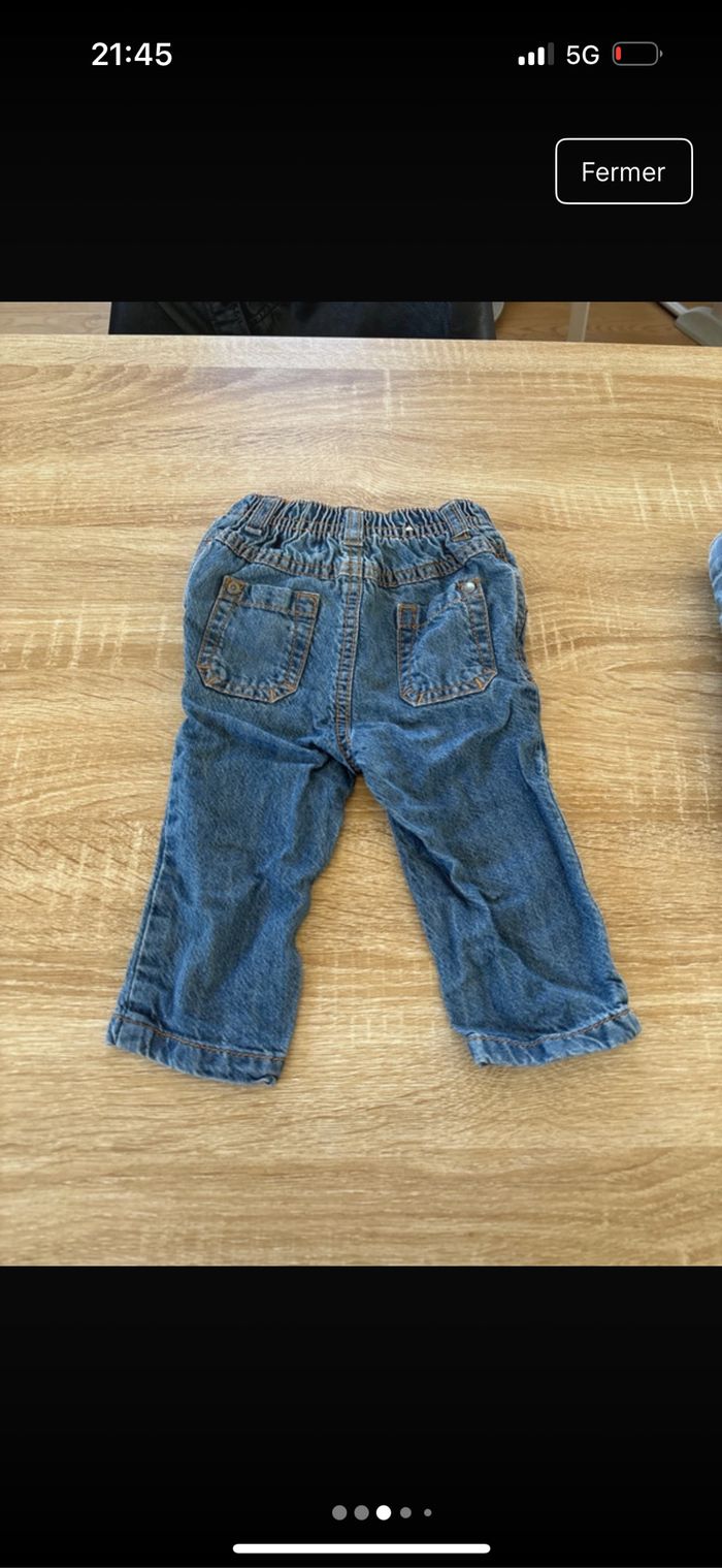 Lot de 2 jeans 6 mois très bon état 1 Orchestra 1 IKKS - photo numéro 3