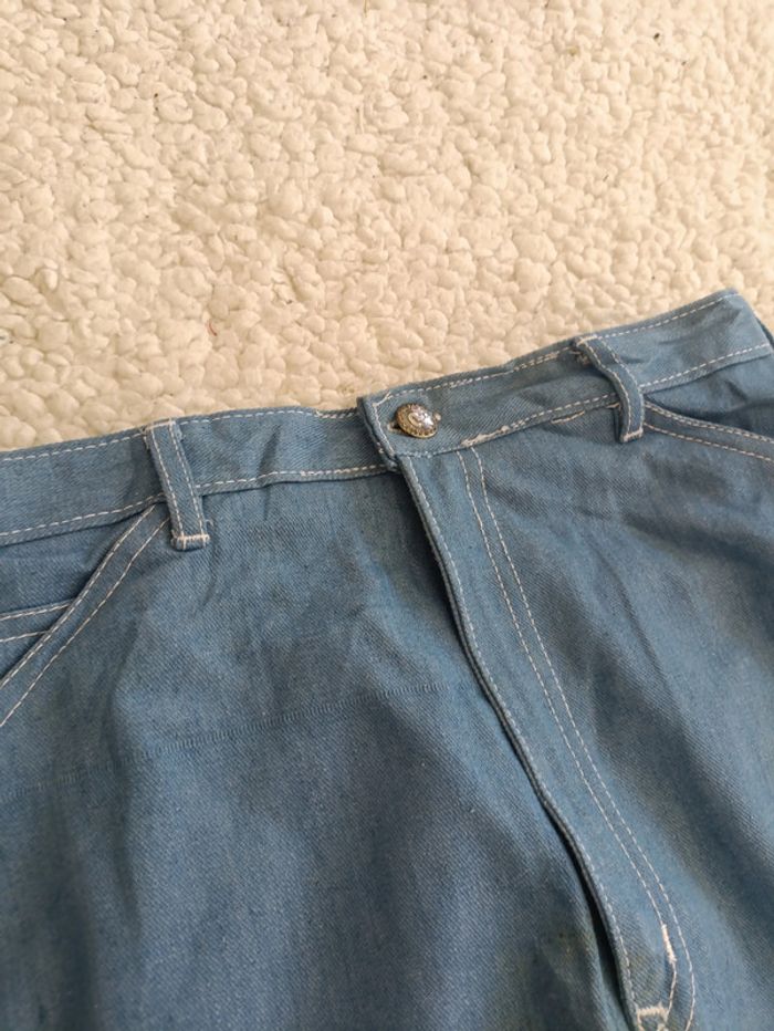 Jean droit vintage clair "N'est-ce pas ?" taille 38/40 - coupe droite Y2K rétro - photo numéro 3