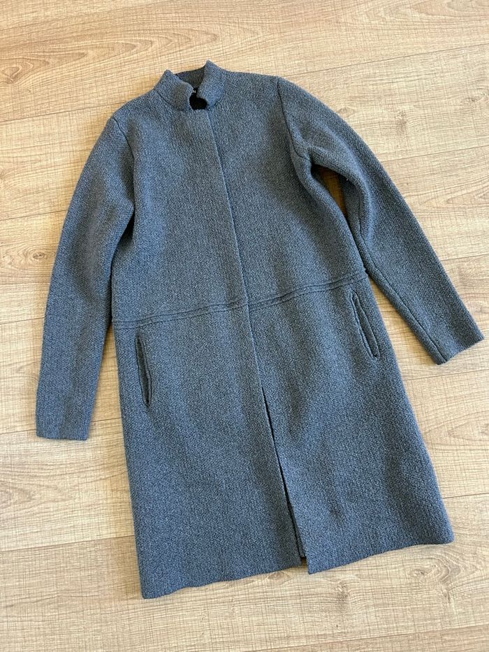 Veste grise mi longue Morgan taille XS TBE - photo numéro 7