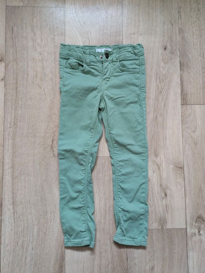Jeans skinny vert Kiabi 4 ans