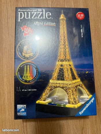 Puzzle 3D tour eiffel night edition [blister]