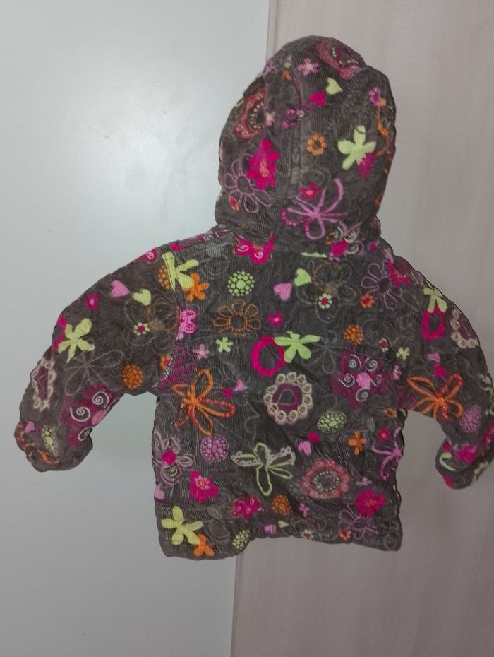 Manteau fleuri barbouillage 12 mois - photo numéro 9