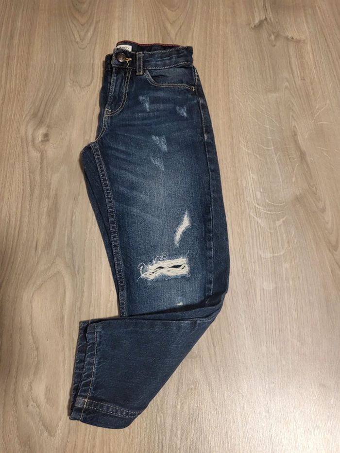 Jean bleu marine garçon 8 ans kiabi relaxed - photo numéro 2