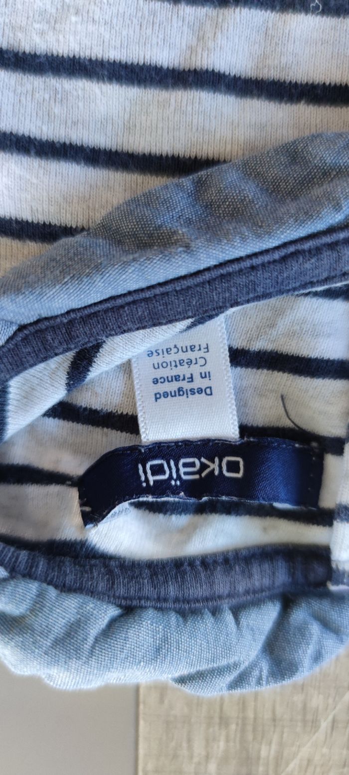 🌟 T-shirt à manches longues Okaïdi – Taille 4 ans fille - photo numéro 7