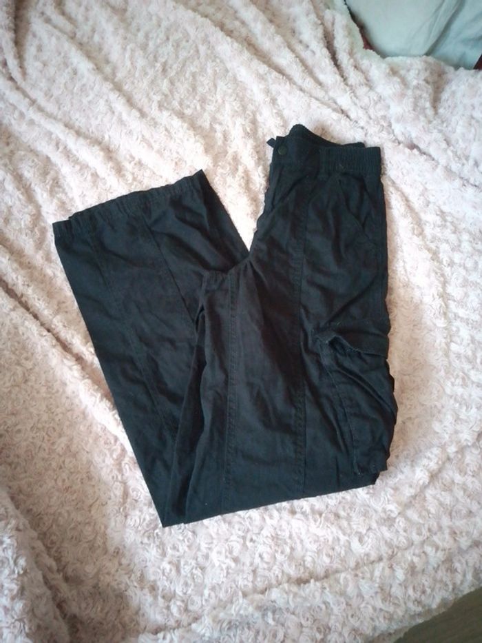 Pantalon cargo noir taille 34