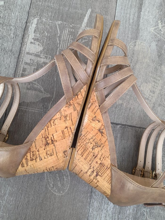 Escarpins / Sandales à talon compensé et à brides - Casual by Gémo - photo numéro 10
