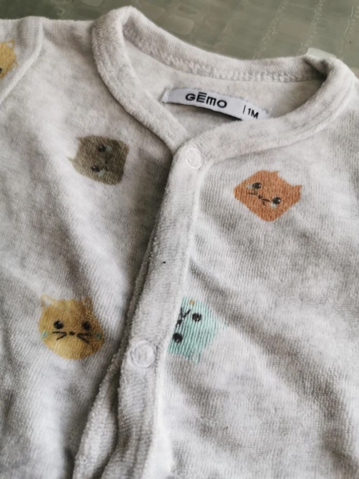 Pyjama bébé gris - photo numéro 2