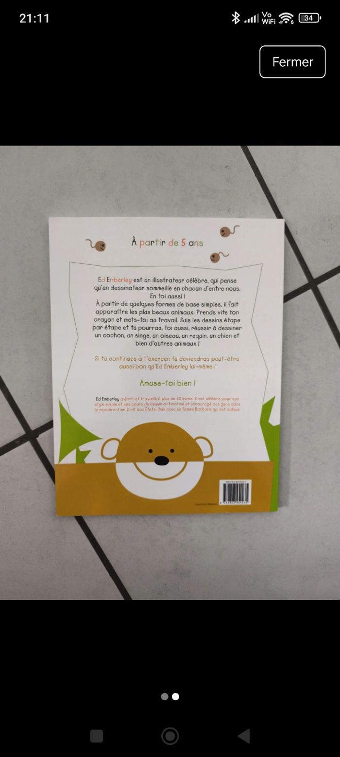 Cahier Dessine les plus beaux animaux - photo numéro 2