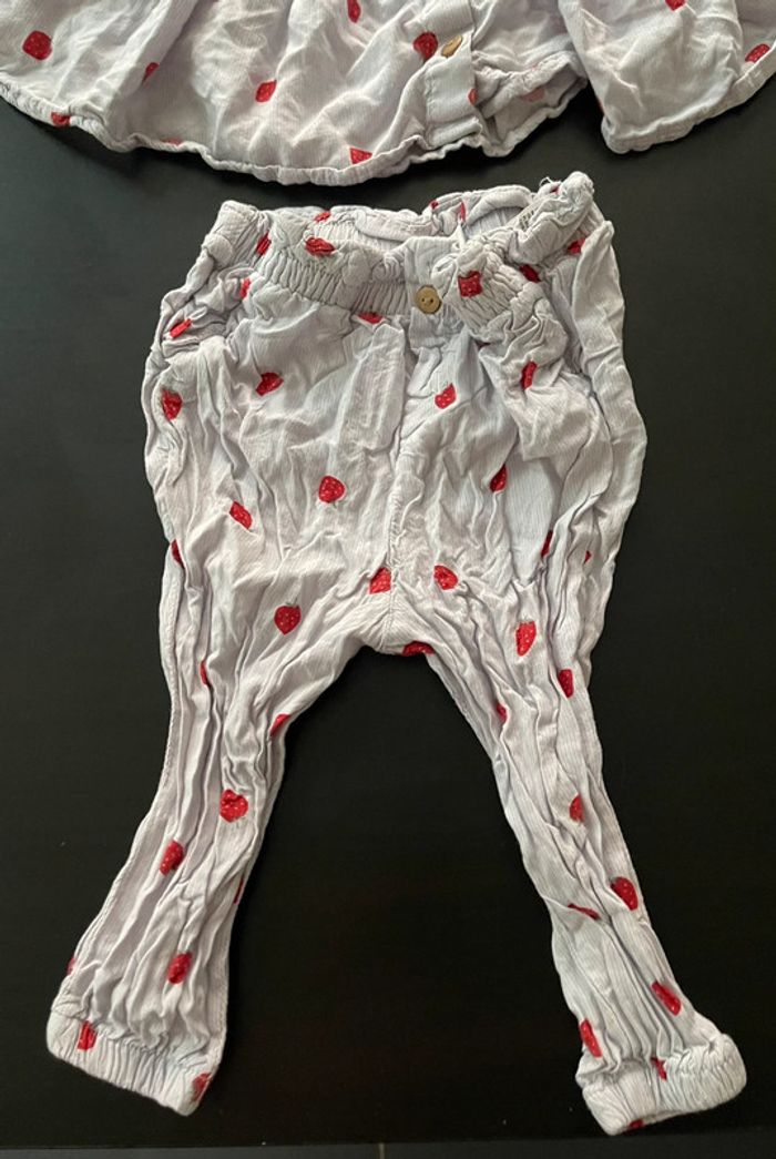 🍓 Ensemble fraise bébé H&M - photo numéro 3