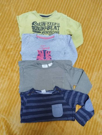 Lot 4 T-shirt manches longues