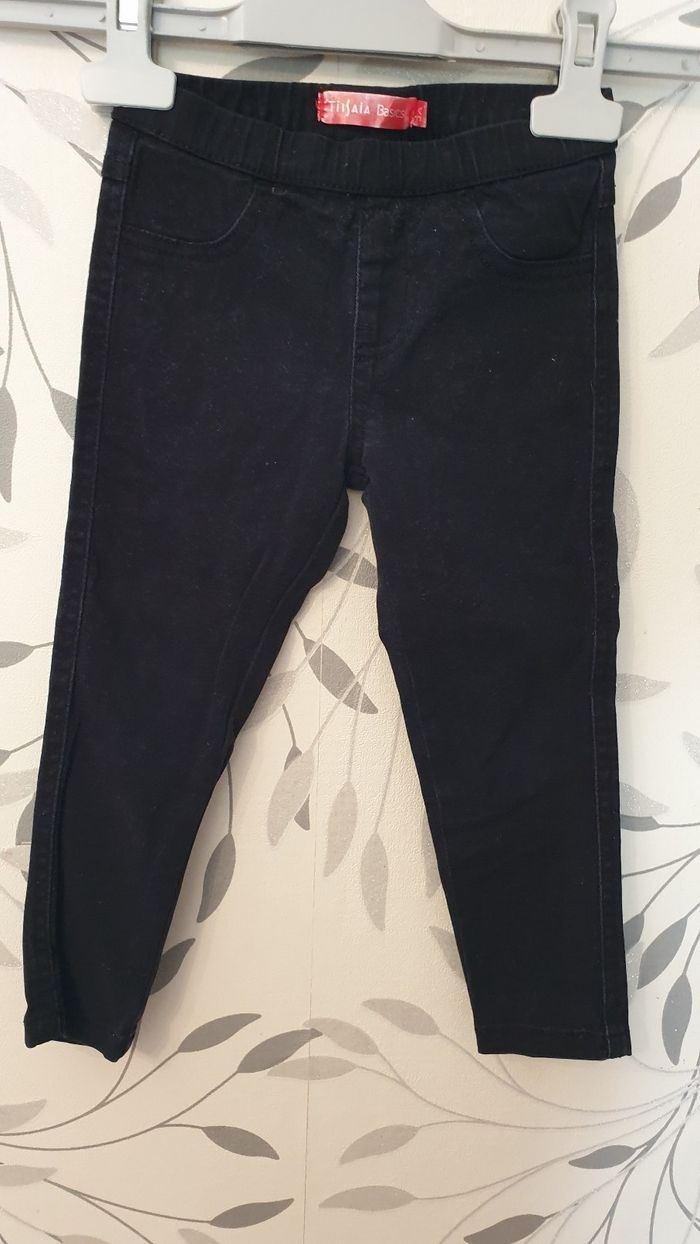 Jean's slim noir marque tissaia taille 3ans