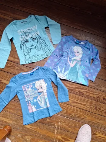 Lot de 3 tee shirt reines des neiges