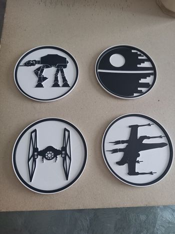 4 dessous de verre star wars 