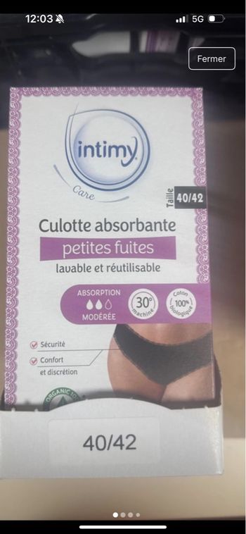 Culotte menstruelle