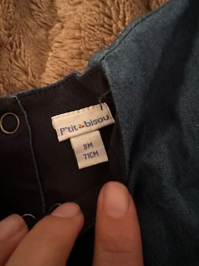 Combinaison pantalon p’tit bisou 9m jeans - photo numéro 3
