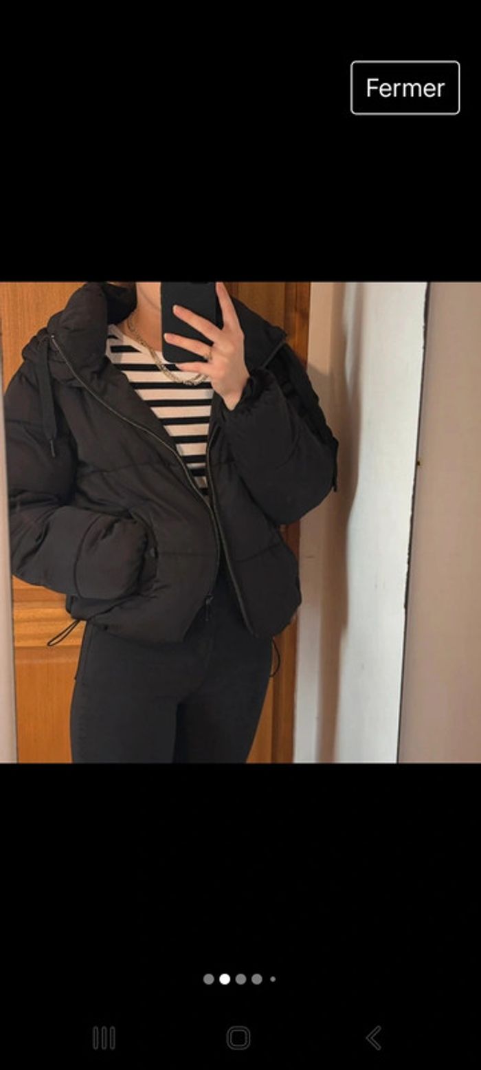 Blousson capuche noir - photo numéro 2