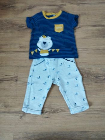 Ensemble été garçon taille 12 mois