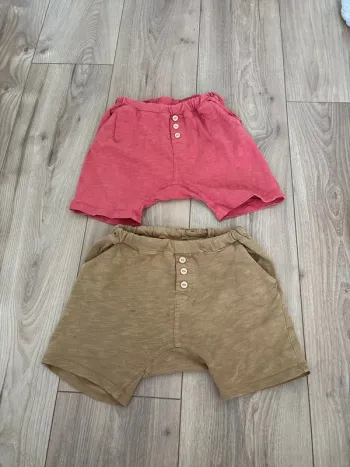 Lot short fin 12-18mois