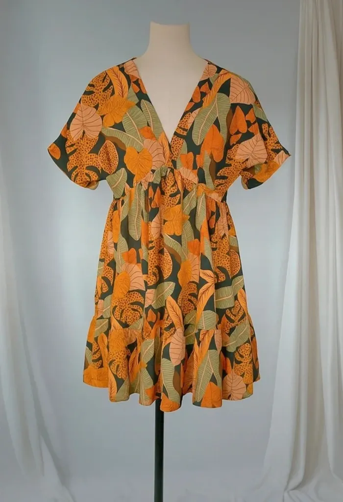 Robe colorée taille S