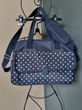 Grand sac bleu et blanc