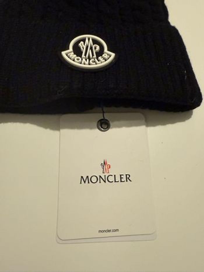 Bonnet à pompon Moncler noir - photo numéro 5