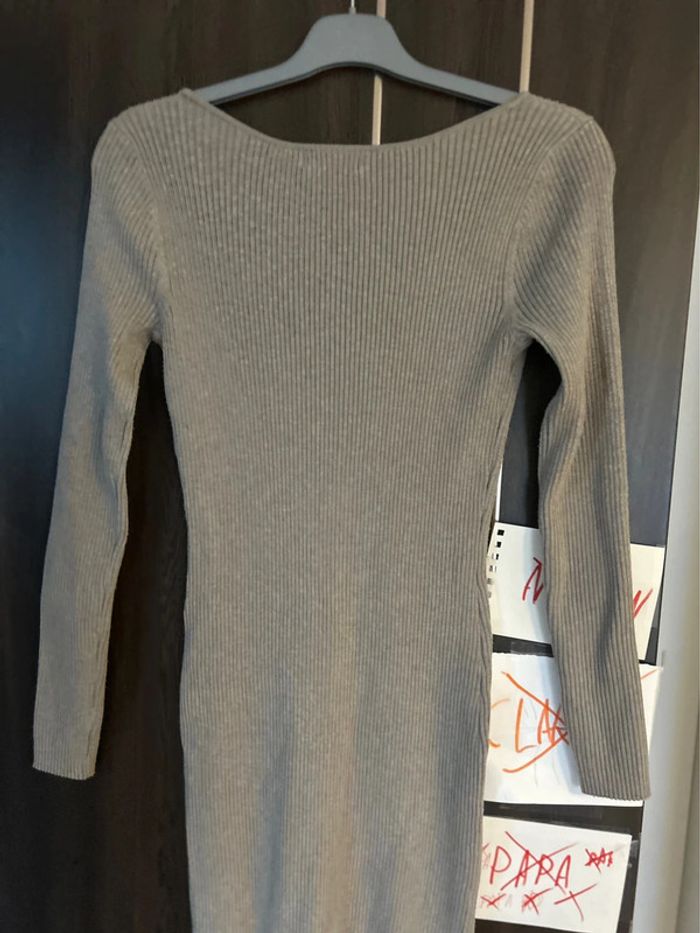 Robe maille beige - photo numéro 3