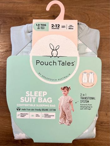 (New) sleep suit bag 2-12m 1.0 tog