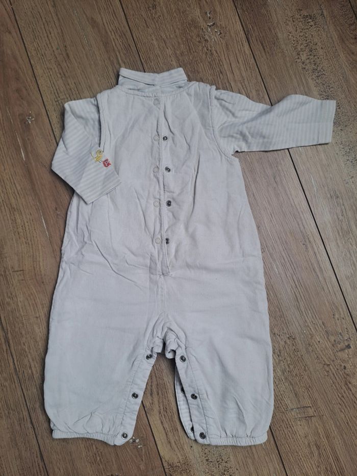 Salopette chaude + polo Winnie l'ourson 9 mois - photo numéro 2