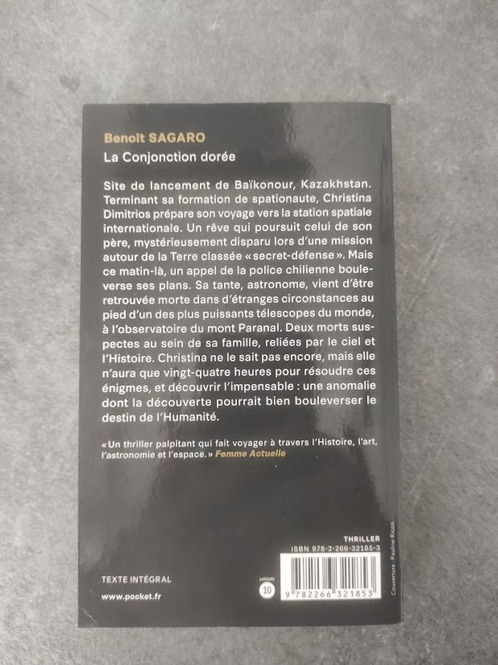 La conjonction dorée Benoît Sagaro Pocket 2022 - photo numéro 3