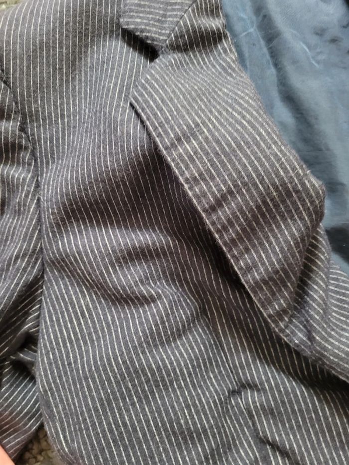 Veste laine costume homme - Vintage - Fabrication artisanale - photo numéro 3