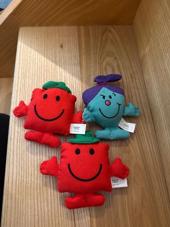 3 peluches monsieur madame