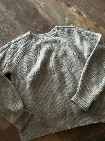 Pull doux gris perle