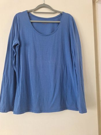 Tee-shirt femme bleu taille XL By Gémo