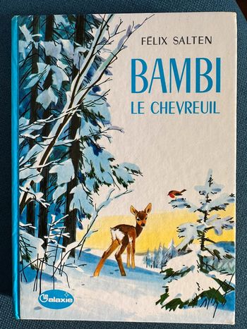 Livre ancien 1973 Bambi le Chevreuil Félix Salten Pierre Probst auteur Caroline Hachette Galaxie