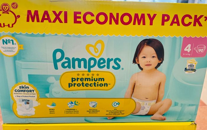 2 packs couche bébé Pampers premium taille 4 - photo numéro 4